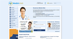Desktop Screenshot of medizin-netz.de