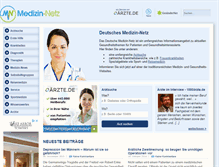 Tablet Screenshot of medizin-netz.de